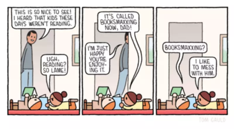 Tom Gauld Cartoon Pokes Fun at Kids' Reading Habits