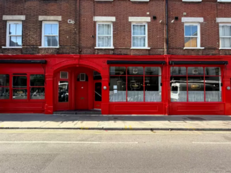 Trullo Restaurant Painted Red to Celebrate Arsenal's Historic Premier League Win
