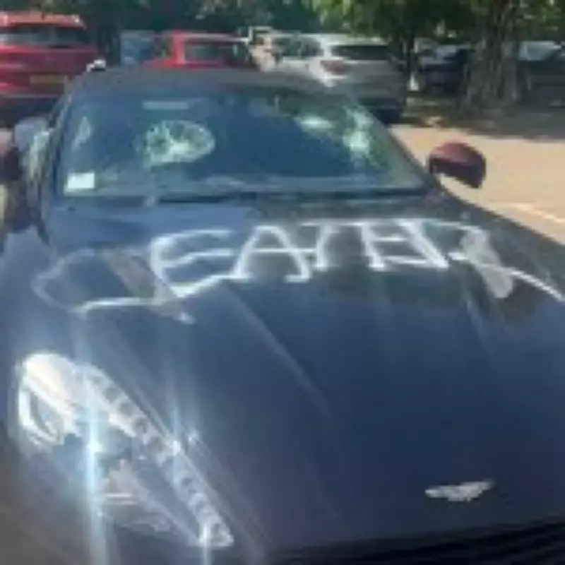 Vandal Smashes £200k Aston Martin, Sprays 'Cheater' at Golf Club