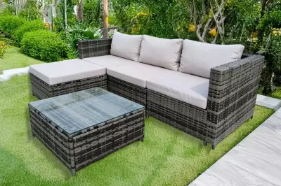 Amazon Deal: Rattan Sofa Set for Outdoor Living at 50% Off