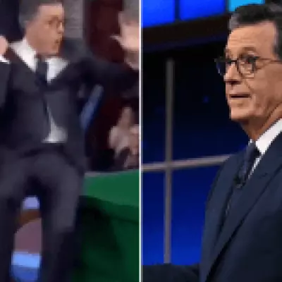 Trump Shares AI Video Throwing Colbert in Bin After Late Show Axe