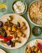 Chicken Shish Kebabs and Turkish Rice Pilaf Recipes from Özlem Warren
