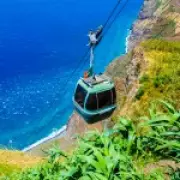 Europe's Steepest Cable Car in Madeira Offers Breathtaking Atlantic Views