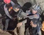 First of Seven Trapped Men Rescued from Flooded Laos Cave