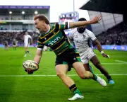 George Hendy scores four tries as Northampton thrash Bristol 94-33