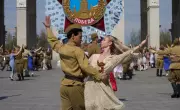 Global Photos: Victory Day Dance, Gaza Rubbish Removal, and More