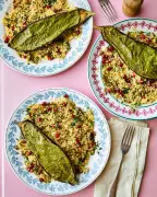 Honey & Co's Tahini Aubergines and Green Fishballs: Simple Recipes for Blissful Meals