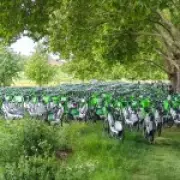 London Park Flooded with Lime Bikes After Hackney Half Marathon
