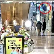 New Footage Shows Sofa Thrown from Westfield Balcony Narrowly Misses Shoppers