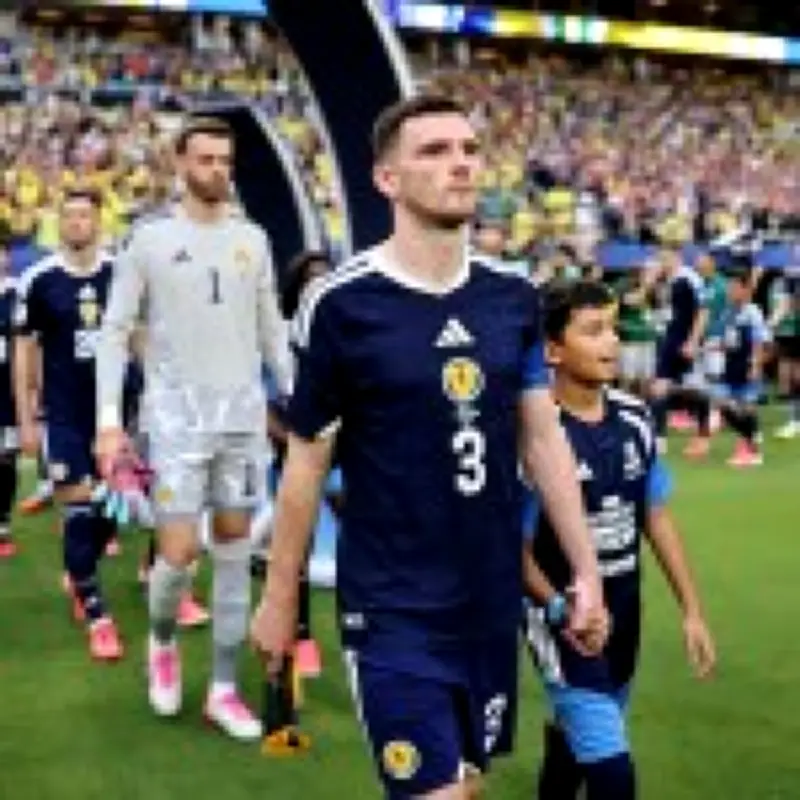 Andy Robertson injured in Scotland's 3-0 World Cup loss to Brazil