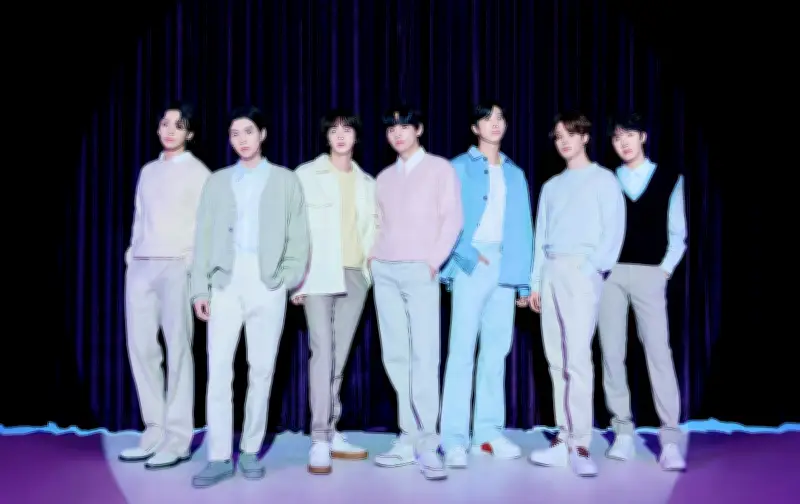 BTS Takes Over London with Pop-Ups, Light Shows, and Thames Boat Installation