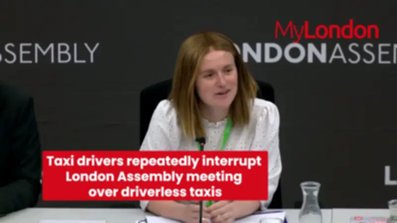 Furious taxi drivers disrupt London Assembly robotaxi meeting