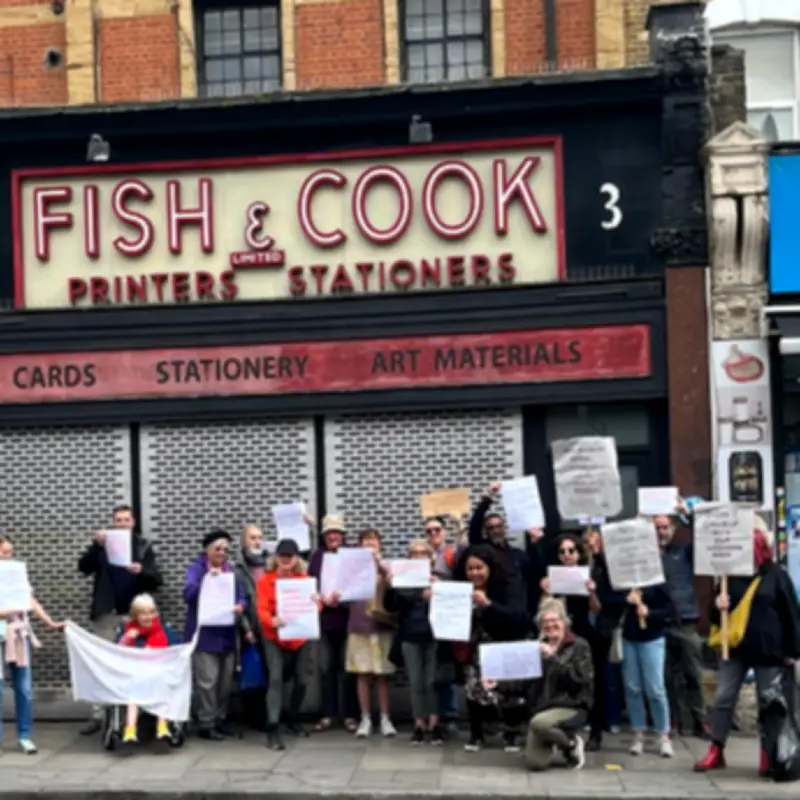 Hackney Residents Protest Casino Approval at Former Stationery Shop