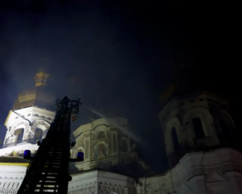 Kyiv's Historic Monastery Cathedral Damaged in Russian Air Raid