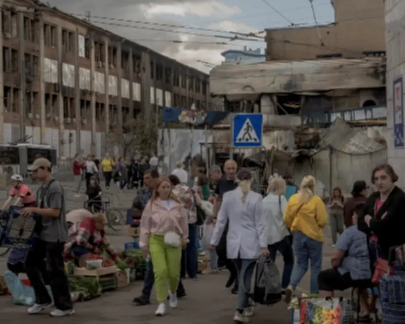 Life Under Fire: Kyiv's Lukianivska Square Residents Endure Repeated Russian Strikes