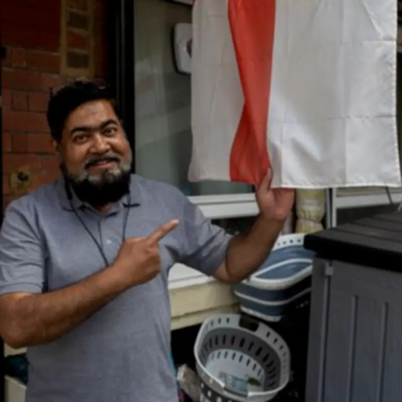 London's 'most patriotic estate' draped in St George flags for World Cup 2026