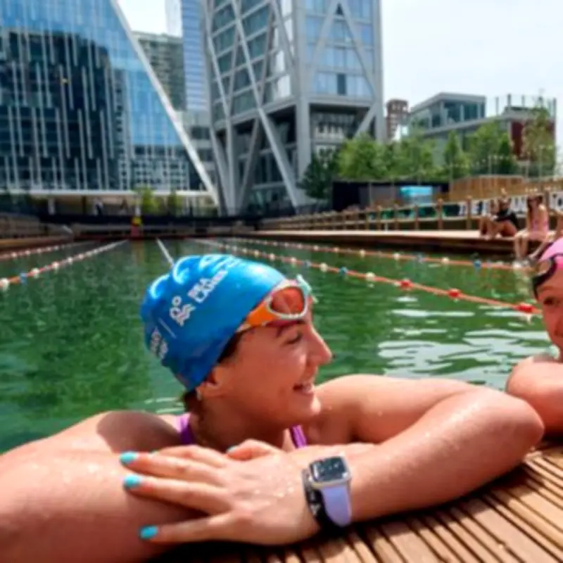 London's New Floating Natural Pool Opens in Canary Wharf This Friday