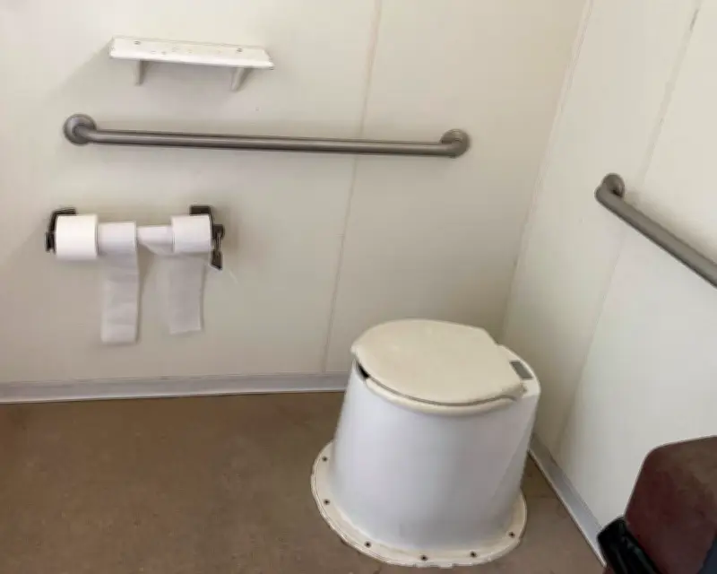 Man rescued after falling into vault toilet at California campsite