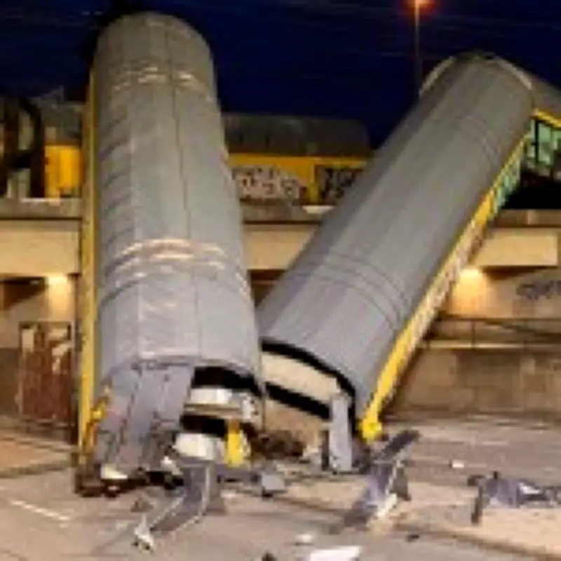 One dead after freight train derails and falls off bridge in Munich crash