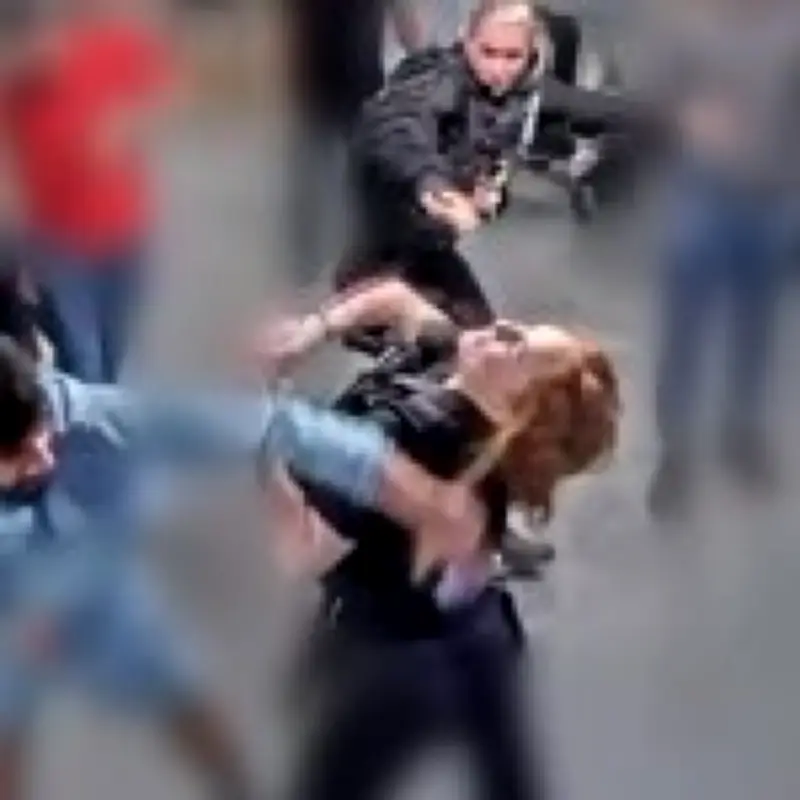 Policewoman punched in Manchester Airport brawl brands attacker 'coward'