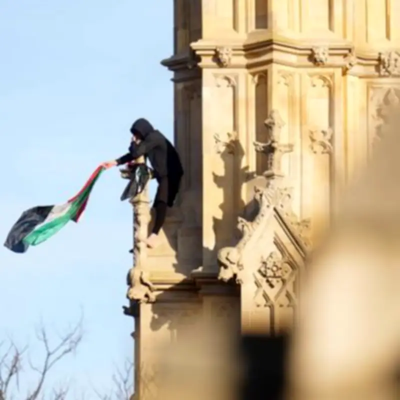 Pro-Palestine protester's Big Ben climb cost taxpayers £67,000, court hears