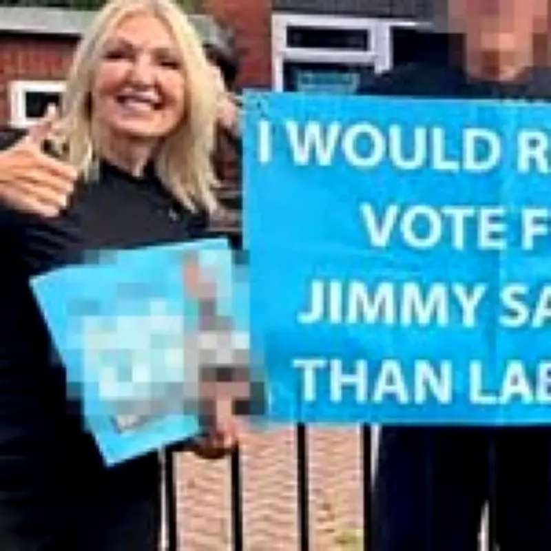 Reform councillor apologises for posing with Jimmy Savile poster