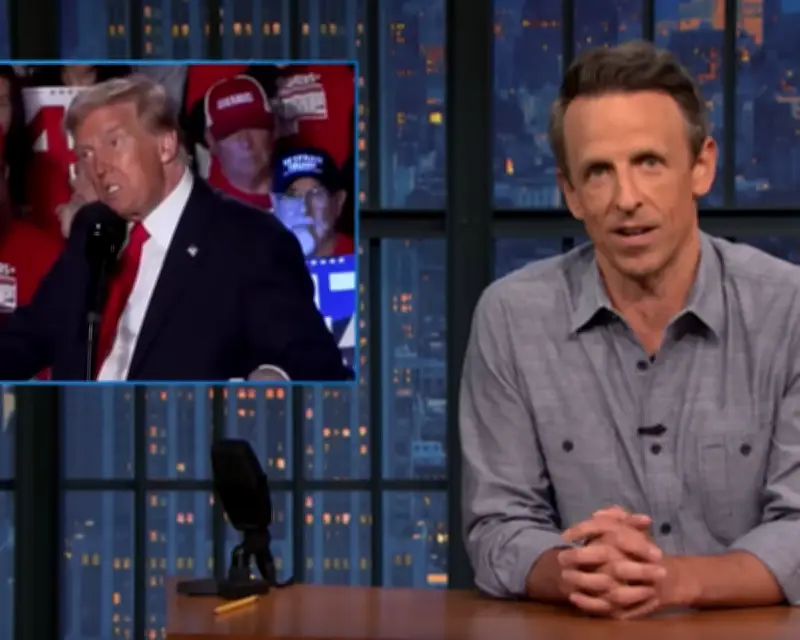 Seth Meyers and Jimmy Kimmel Mock Trump’s Inflation Comments and UFC Birthday Party