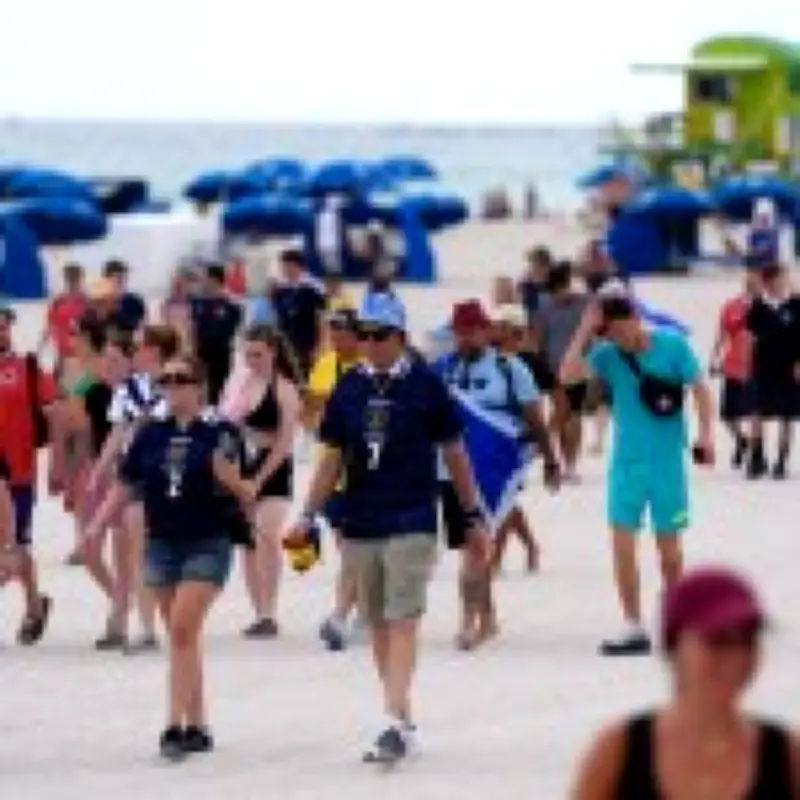 Tartan Army takes over Miami with traffic cones and bar scenes ahead of Brazil clash