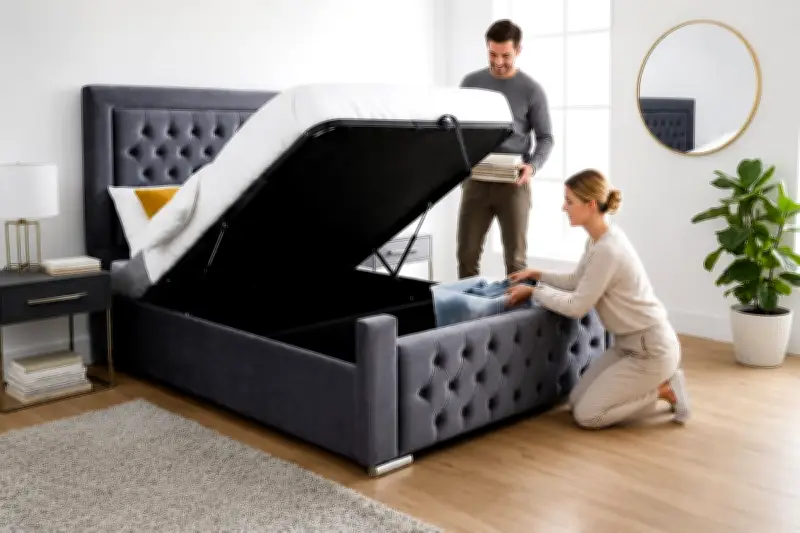 Transform Your Bedroom with a Stylish Ottoman Storage Bed
