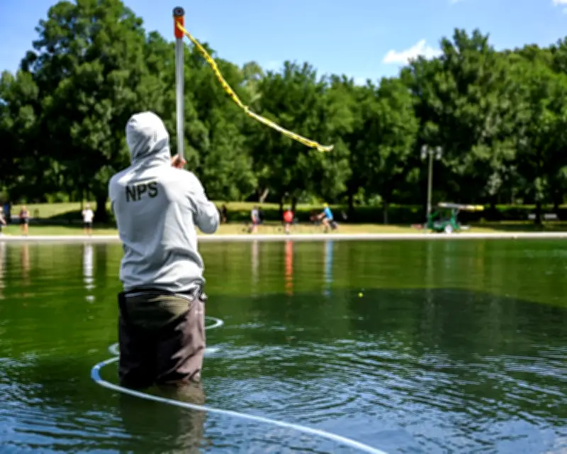 Trump blames vandalism for DC reflecting pool algae after $14.2m renovation