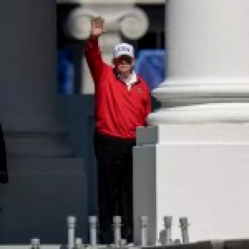 Trump Golfs with Blonde Aide, Tells US to 'Relax' on Iran War