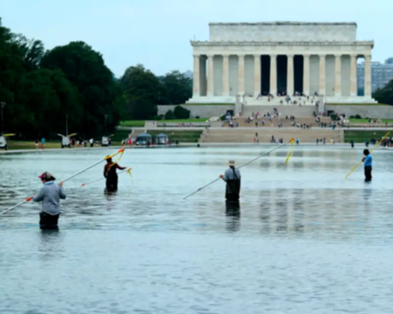 Trump says Lincoln Memorial reflecting pool will 'probably' be drained for repairs