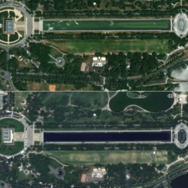 Trump's $14.2m Lincoln Memorial reflecting pool makeover complete, but reviews mixed