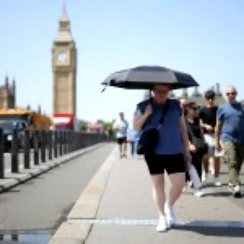 UK heatwave latest: Red warning, record 36.7C, London pavements hit 57C