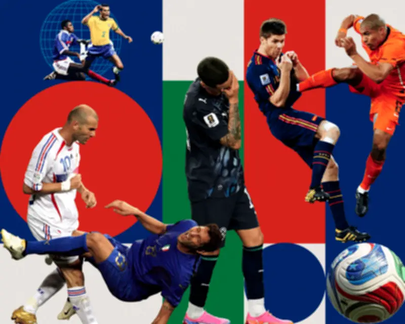 World Cup red cards: high feet, lost heads and a covered mouth