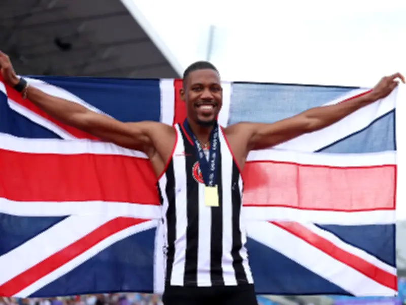 Zharnel Hughes targets European glory after British 200m title win