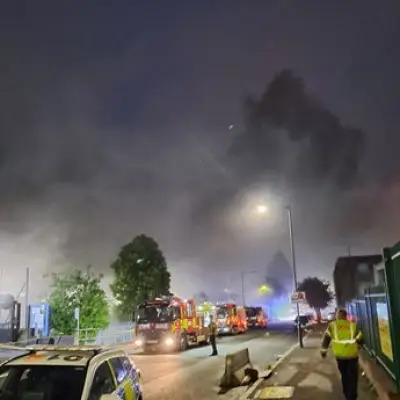 Brent Warehouse Fire: 100 Firefighters Tackle Huge Blaze as Black Smoke Fills Sky