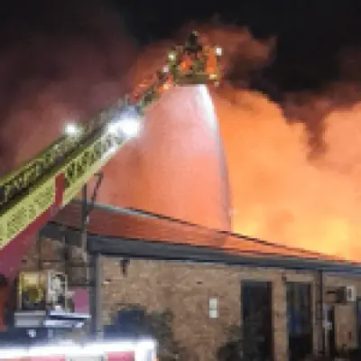 Dozens evacuated in London as huge warehouse fire sends smoke across Brent