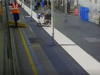 London Overground driver distracted by phone when leaving station with ramp attached