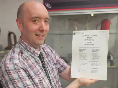 Lost Only Fools and Horses script with cut Del Boy joke unearthed