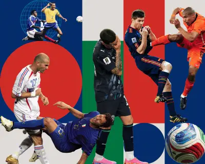 World Cup red cards: high feet, lost heads and a covered mouth