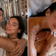 Dua Lipa shares steamy nude bath photo from honeymoon with Callum Turner