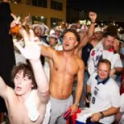 England fans drink 5,000 beers and damage plant pots in Dallas pub before Croatia match