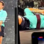Harry Styles' on-stage collapse caused by choking on water, not heatwave