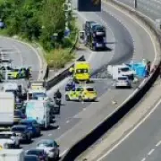 M25 chaos: Hour-long delays after serious crash on hottest day