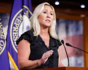 Marjorie Taylor Greene joins Tucker Carlson in breaking with Republican party