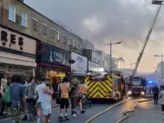 Massive blaze erupts near Copeland Park in Peckham, London