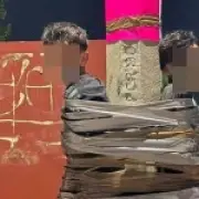 Mexican Batman vigilante duct-tapes bike theft suspects to poles