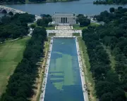Trump blames 'vandalism' for algae, peeling paint at $14m reflecting pool