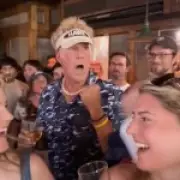 Will Ferrell crashes England fans' World Cup party to belt out Sweet Caroline